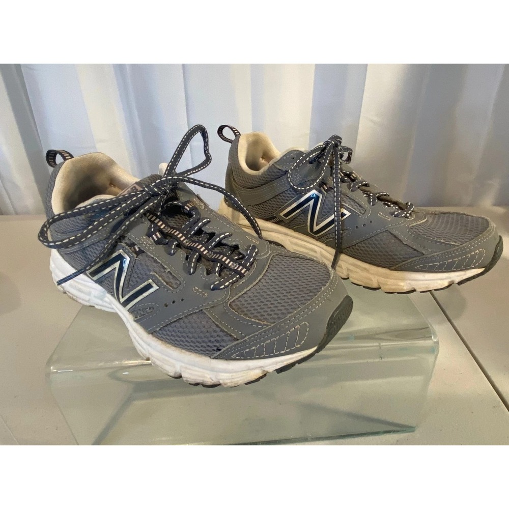 New Balance 430 v1 Grey Navy Blue Running Shoes Sneakers W430LG1 Womens 7.5